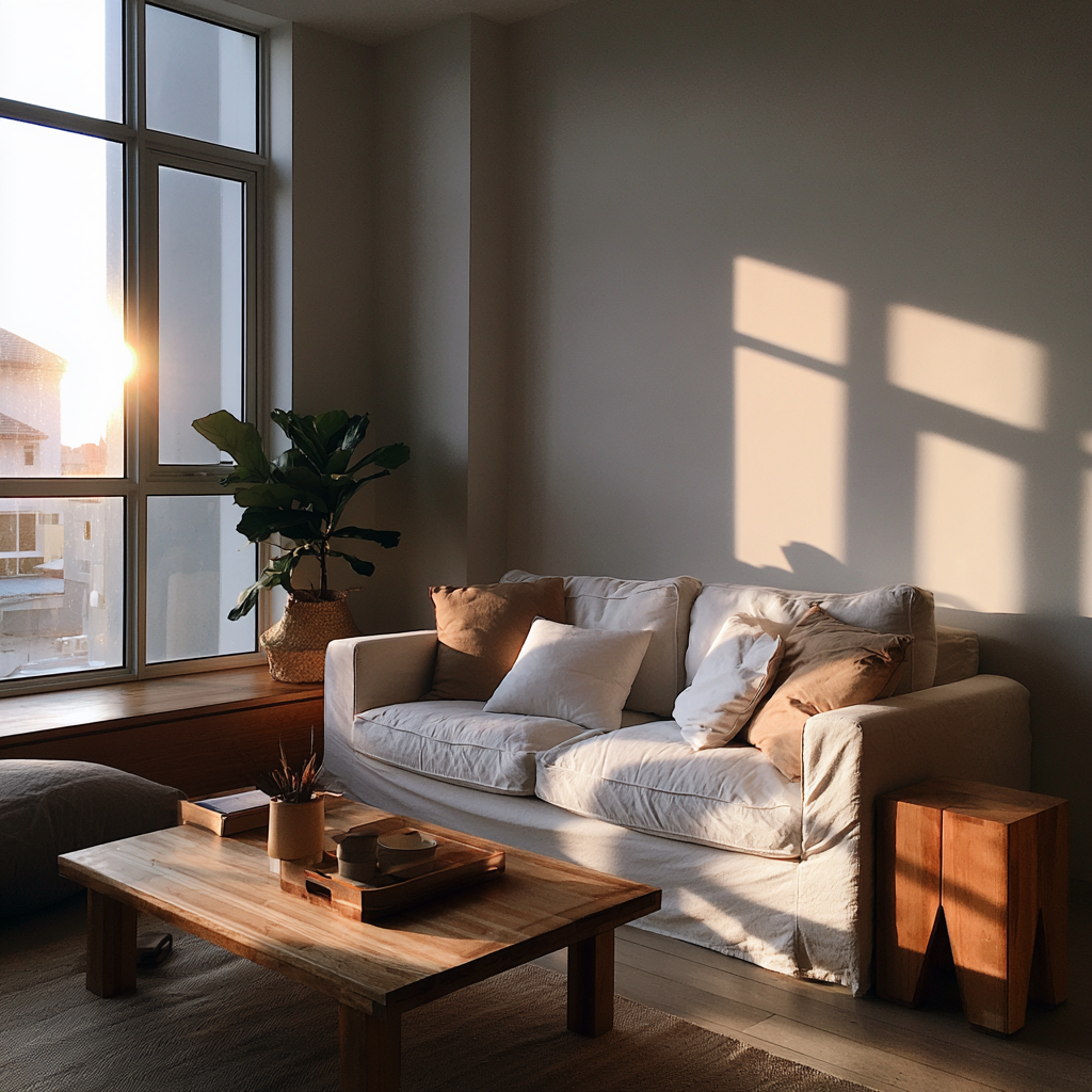 refinelab A cozy iPhone photo of a sunlit living room in a Ku e19242f8 dea6 4746 853f 090c7427dec1 2